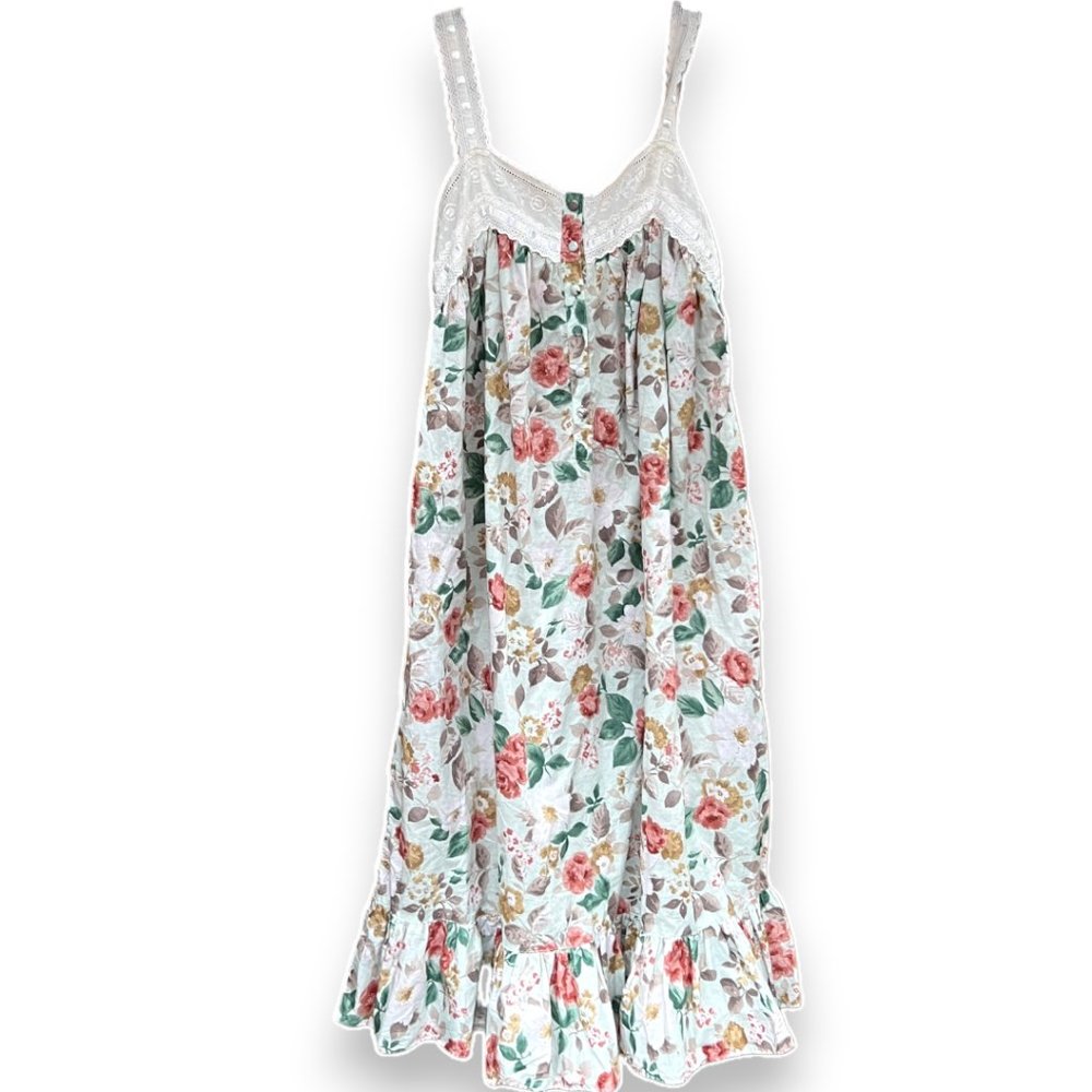 Victoria's Secret Floral Lace Trim Nightgown